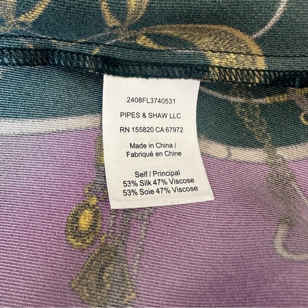 NWT Veronica Beard Sola Silk Camisole Top.  Unique and Beautiful. Size 8. - Picture 10 of 12
